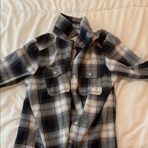 black and white flannel